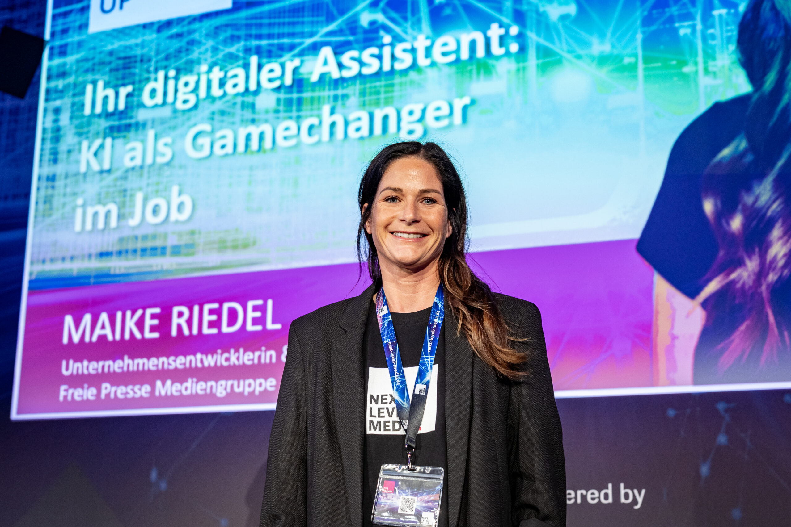 Maike Riedel als Keynote Speakerin auf einer Unternehmensveranstaltung